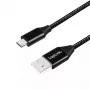 USB kabelis LogiLink CU0143 USB 2.0 0.3 m USB A Micro-USB B Melns