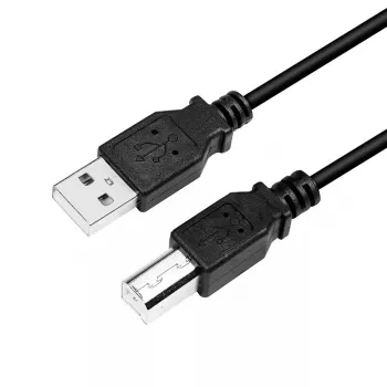 USB kabelis LogiLink CU0008B 3m USB A uz USB B Melns