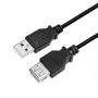 USB pagarinātājkabelis LogiLink CU0012B 5m USB 2.0 A-A Melns