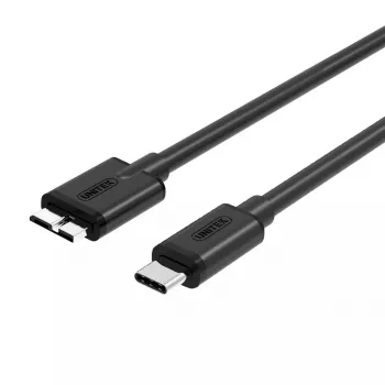 USB kabelis UNITEK Y-C475BK USB 3.2 Gen 1 1m USB-C uz Micro-USB B Melns