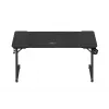 Ergonomiskais spēļu galds huzaro Hero 3.3 Melns — taisnstūra virsma 1400x600 mm, 740 mm augstums, 15 mm virsma