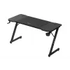 Ergonomiskais spēļu galds huzaro Hero 3.3 Melns — taisnstūra virsma 1400x600 mm, 740 mm augstums, 15 mm virsma