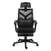 Spēļu krēsls Huzaro Combat 5.0 Mesh Seat Melns - elpojošs sieta sēdeklis, regulējams atzveltnes slīpums 90-140°, maks. slodze 140 kg, roku balsti, kāju balsts