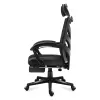 Spēļu krēsls Huzaro Combat 5.0 Mesh Seat Melns - elpojošs sieta sēdeklis, regulējams atzveltnes slīpums 90-140°, maks. slodze 140 kg, roku balsti, kāju balsts