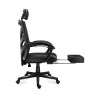 Spēļu krēsls Huzaro Combat 5.0 Mesh Seat Melns - elpojošs sieta sēdeklis, regulējams atzveltnes slīpums 90-140°, maks. slodze 140 kg, roku balsti, kāju balsts