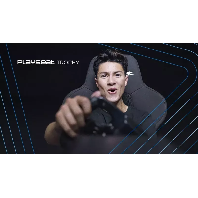 Universāla spēļu krēsla Playseat Trophy ar polsterētu sēdekli Melns