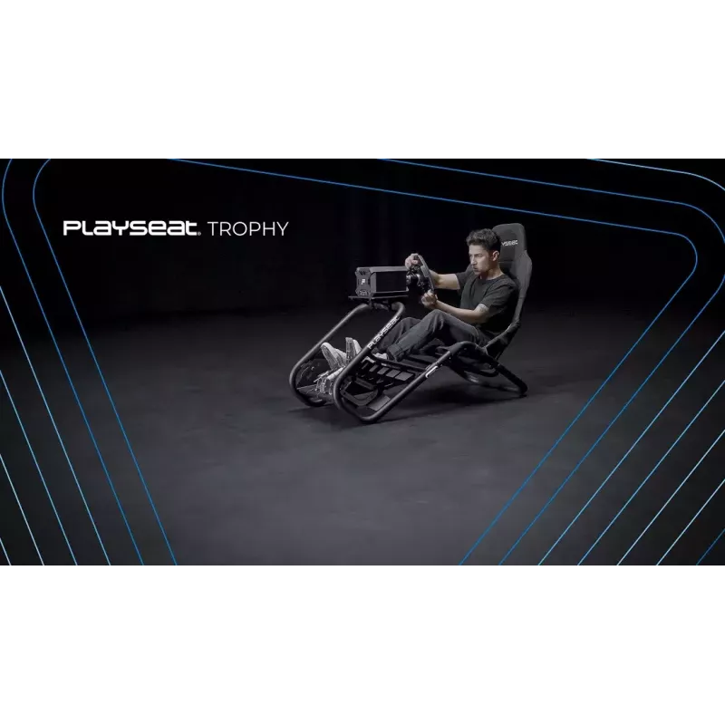 Universāla spēļu krēsla Playseat Trophy ar polsterētu sēdekli Melns