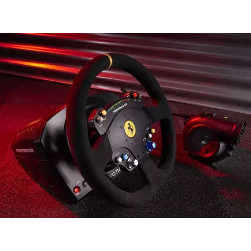 Thrustmaster TS-PC Racer Ferrari 488 Challenge Edition stūre, melna, USB 2.0, analogā/digitālā
