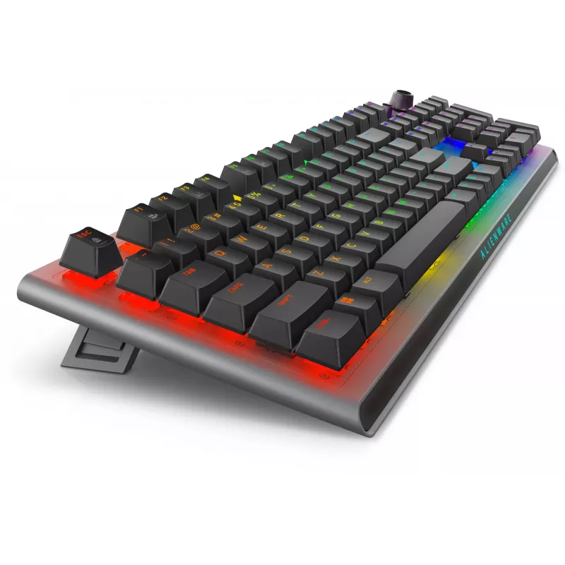 Alienware Tri-Mode AW920K spēļu tastatūra, USB + RF bezvadu + Bluetooth, pelēka