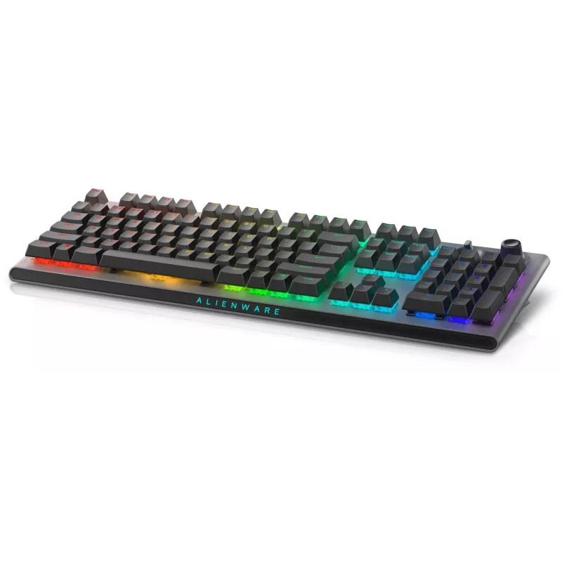 Alienware Tri-Mode AW920K spēļu tastatūra, USB + RF bezvadu + Bluetooth, pelēka