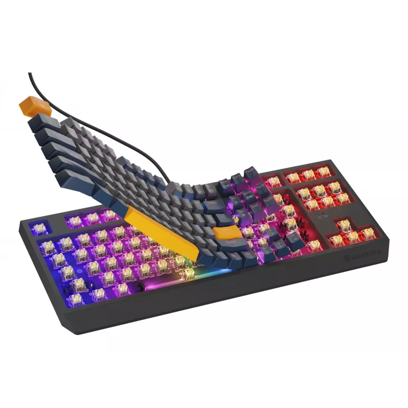 GENESIS Thor 230 TKL tastatūra Gaming USB QWERTY Angļu Blue