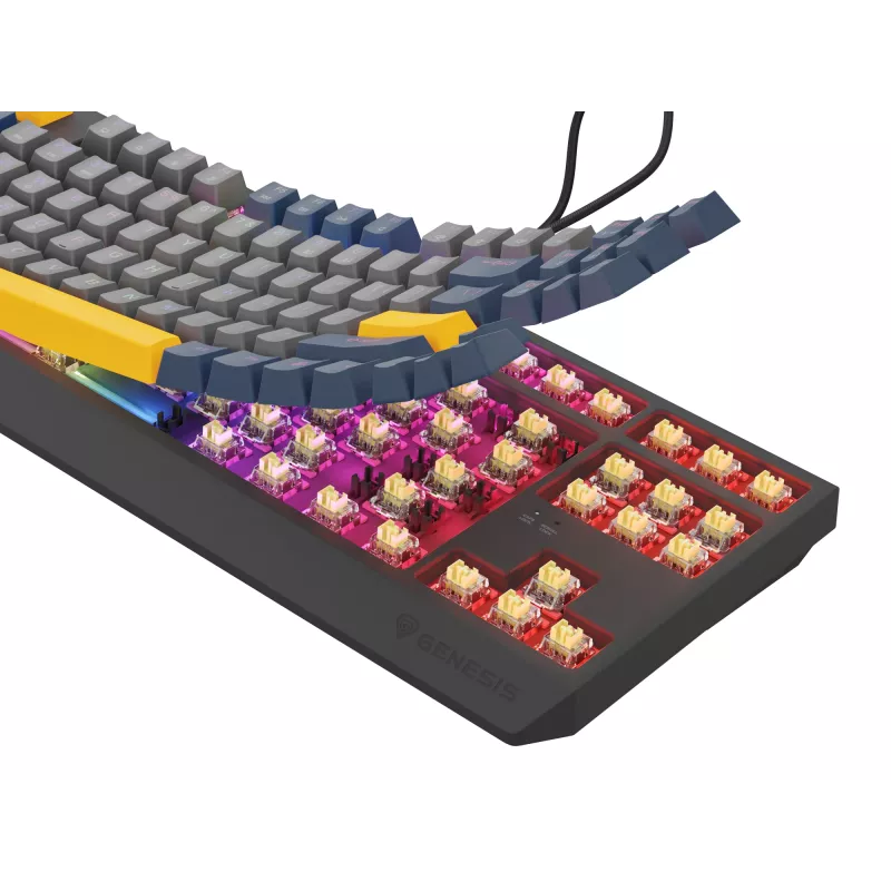 GENESIS Thor 230 TKL tastatūra Gaming USB QWERTY Angļu Blue