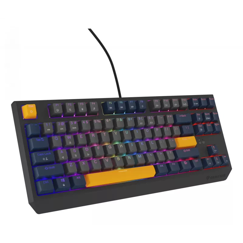 GENESIS Thor 230 TKL tastatūra Gaming USB QWERTY Angļu Blue
