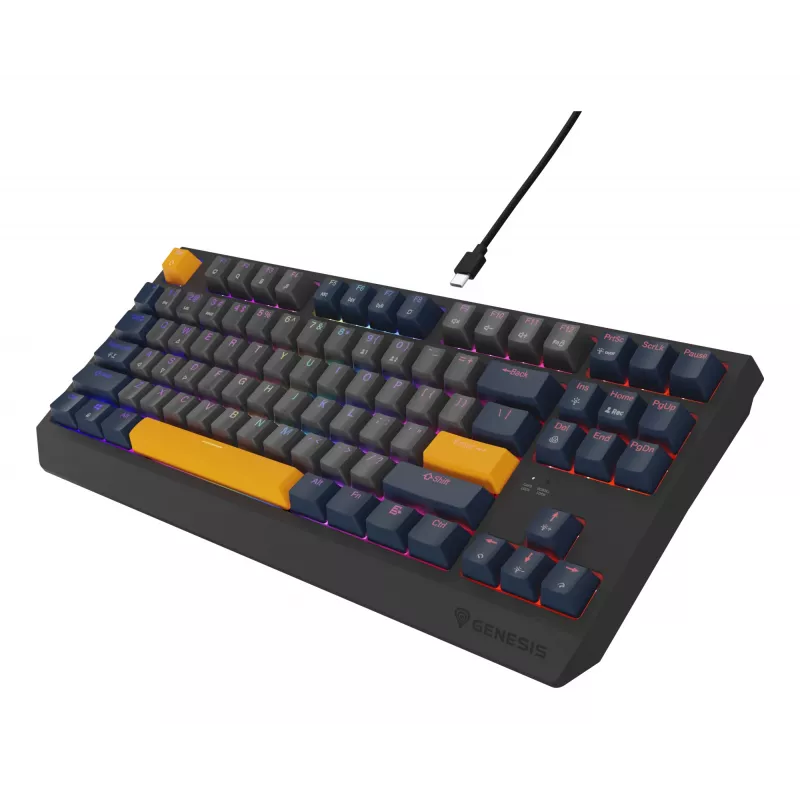 GENESIS Thor 230 TKL tastatūra Gaming USB QWERTY Angļu Blue