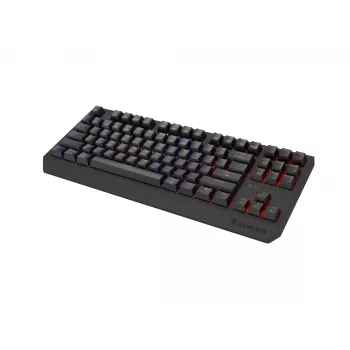 Mehāniskā Tenkeyless spēļu tastatūra GENESIS Thor 230 TKL — USB, RF bezvadu, Bluetooth, 87 taustiņu QWERTY, Pelēka