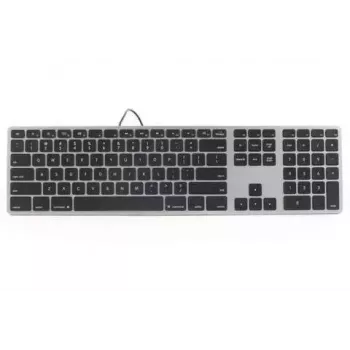 Matias FK318LB-UK RGB apgaismota bezciparu tastatūra Mac Space Gray — UK izkārtojums