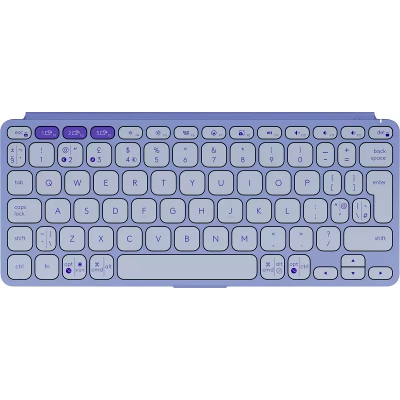Logitech Keys-To-Go 2 klaviatūra universāla Bluetooth QWERTY US International ceriņkrāsā