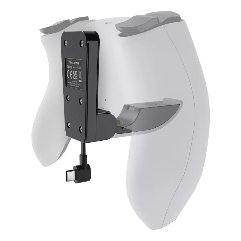 Lādēšanas sistēma GENESIS Tin 305 PlayStation 5 Slim Vadu Melns Balts