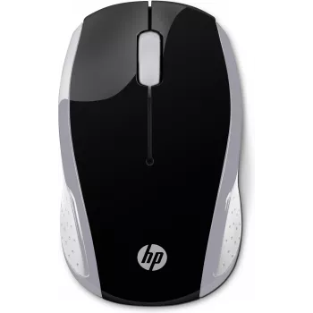 HP Wireless Mouse 200 (Pike Silver) — Bezvadu optiskā pele, ambidextra, 1000 DPI, sudraba