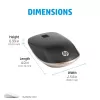 HP 410 Slim Silver Bluetooth pele, abpusēja, Bluetooth, 2000 DPI, Sudraba