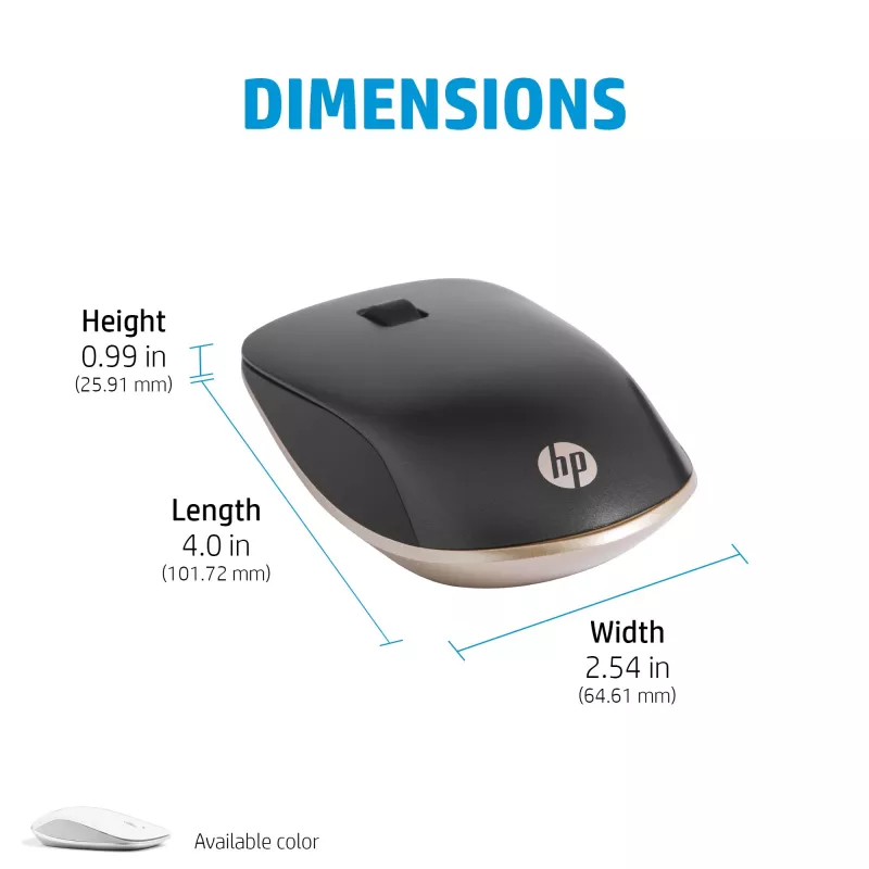 HP 410 Slim Silver Bluetooth pele, abpusēja, Bluetooth, 2000 DPI, Sudraba