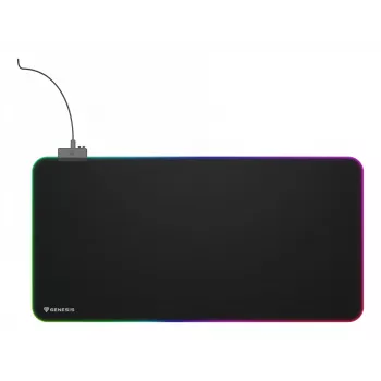 GENESIS Boron 500 XXL RGB Gaming peles paliktnis Melns