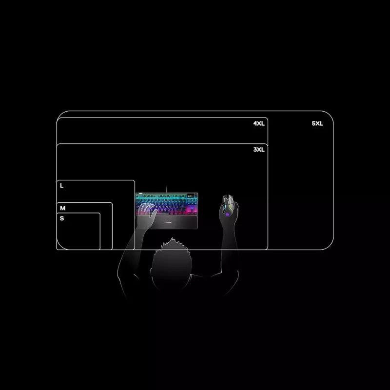 Pelēkdēlis Steelseries QcK 3XL