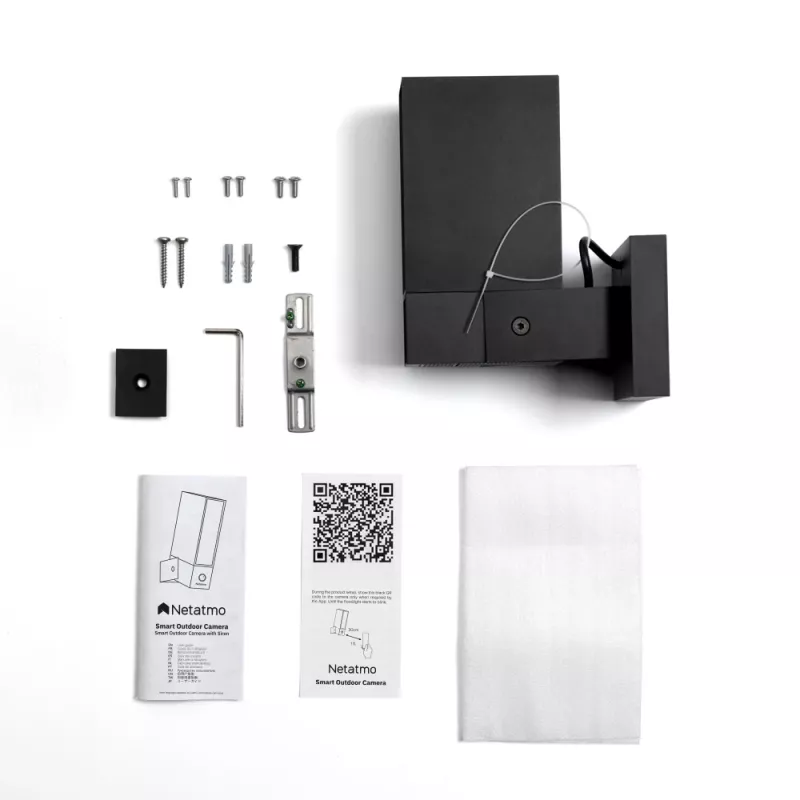 Netatmo Presence Box āra IP drošības kamera 1920 x 1080 pikseļi sienas montāžai
