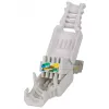 Intellinet RJ45 modulārais spraudnis, bezinstrumentu savienotājs Cat5/5e/6, 22-26 AWG masīviem un dzīslu UTP kabeļiem