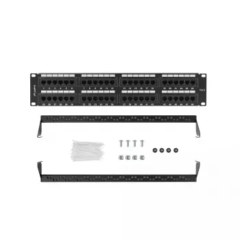 Racka piederums Lanberg PPU6-2048-B 19 collu 2U 48 porti