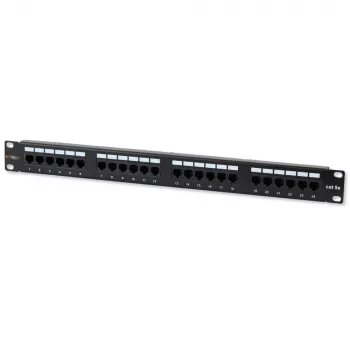 Techly Patch Panel UTP 24 Porti RJ45 Cat.5E I-PP 24-RU-C5ET