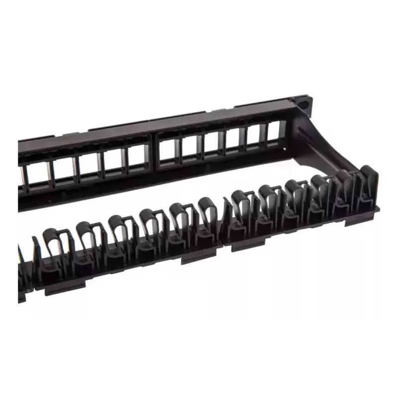 Techly Modular Patch Panel 24 vietas UTP ar noņemamiem moduļiem 1U Melns