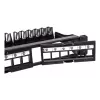Techly Modular Patch Panel 24 vietas UTP ar noņemamiem moduļiem 1U Melns