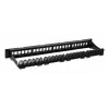 Techly Modular Patch Panel 24 vietas UTP ar noņemamiem moduļiem 1U Melns