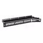 Techly Modular Patch Panel 24 vietas UTP ar noņemamiem moduļiem 1U Melns