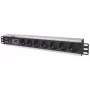 Intellinet 19 inch 1.5U 7-vietīgs kontaktligzdu bloks, vācu tips