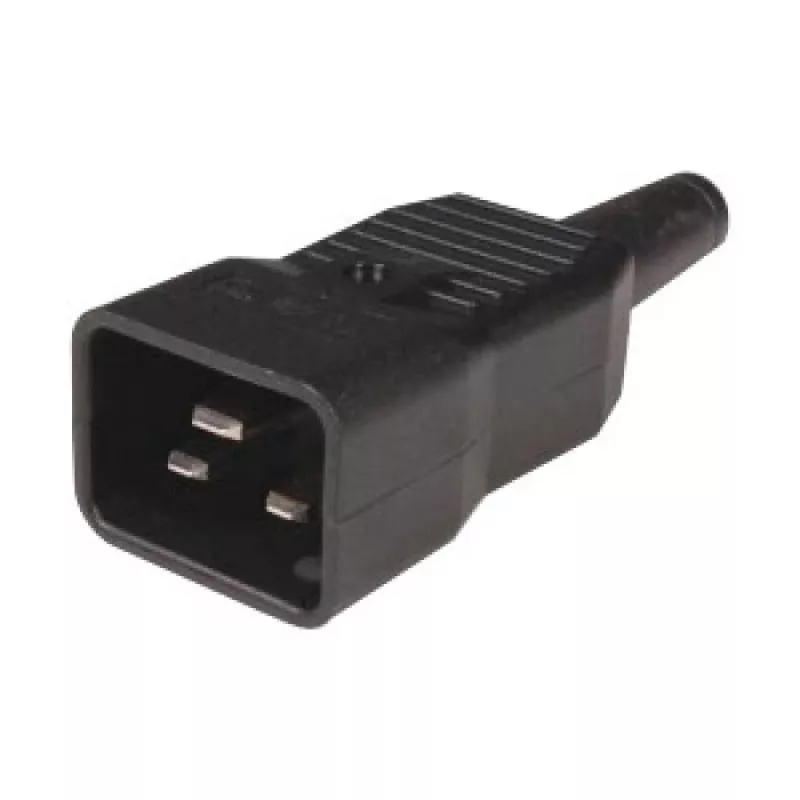 Techly I-CASE STRIP-18C20 strāvas sadalītājs (PDU) 8 kontaktligzdas 1U Melns, Sarkans