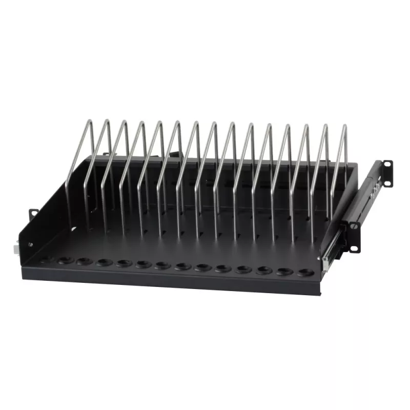 Rack plaukts Techly I-CABINET-TRAY14BK Melns 4U 19 collas