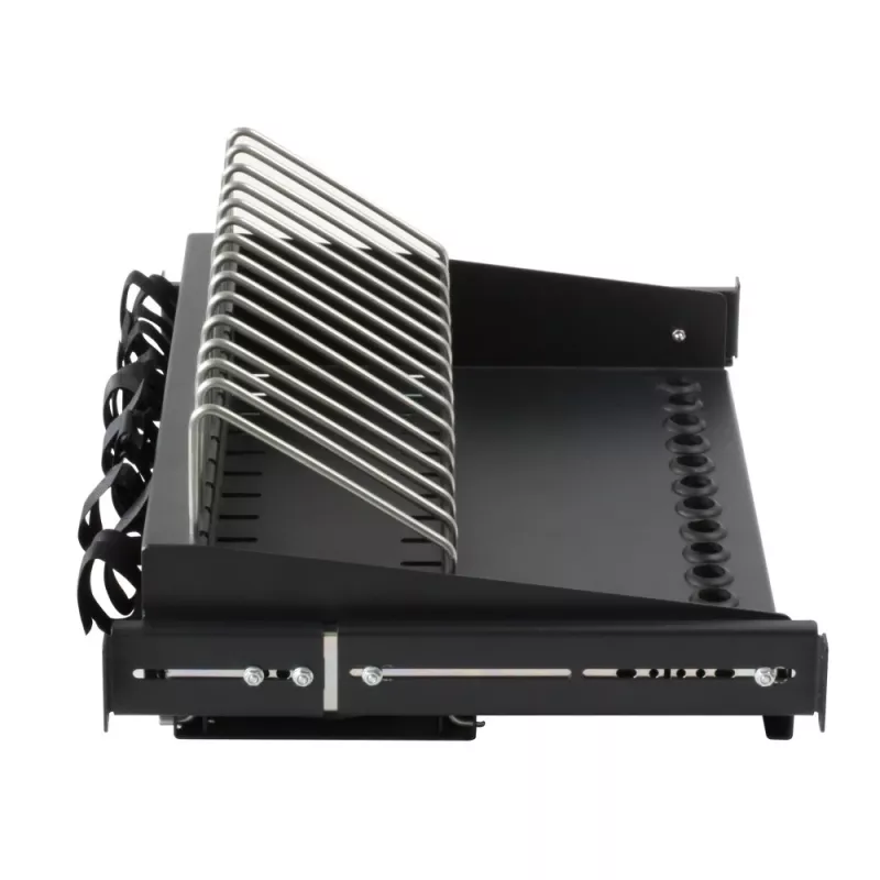 Rack plaukts Techly I-CABINET-TRAY14BK Melns 4U 19 collas