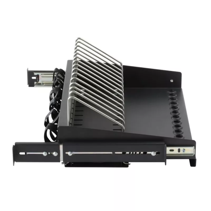 Rack plaukts Techly I-CABINET-TRAY14BK Melns 4U 19 collas