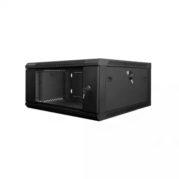 Sienas stiprinājuma skapis Lanberg WF01-6604-10B 4U Melns
