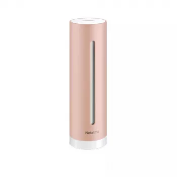 Netatmo Smart Indoor Air Quality Monitor — CO2, temperatūra, troksnis, Wi‑Fi/Bluetooth, rozā zelts