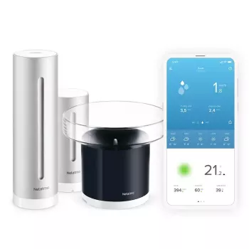 Netatmo Rain Pack — Viedā laikapstākļu stacija + viedais lietus mērītājs