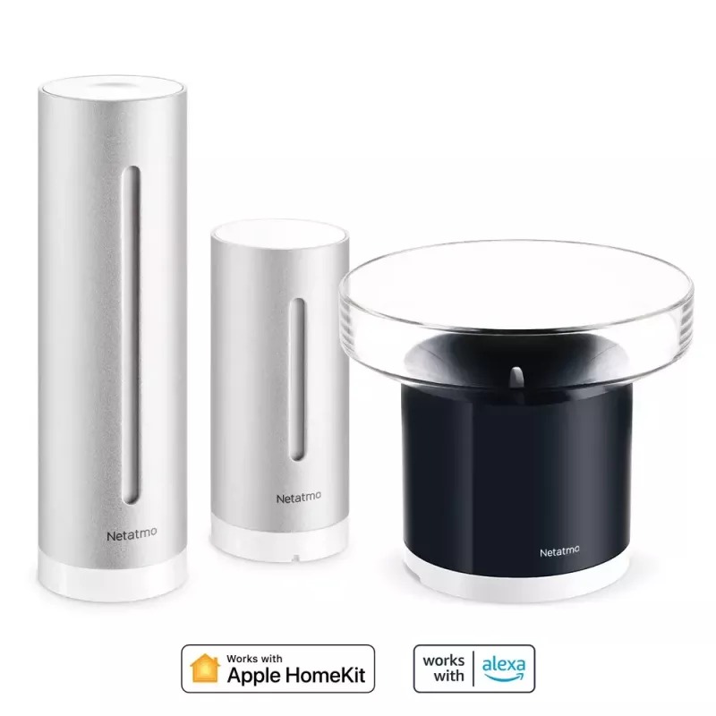 Netatmo Rain Pack — Viedā laikapstākļu stacija + viedais lietus mērītājs