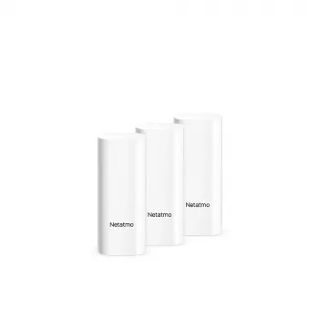 Durvju/logu sensors Netatmo DTG-EC bezvadu, laikapstākļiem izturīgs, 3 V (2×AAA), darbības rādiuss 80 m, balts, 3 komplektā