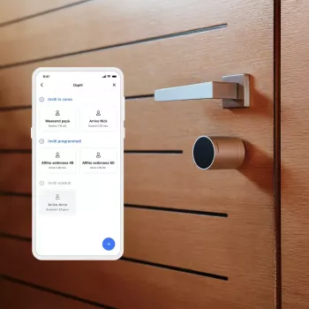 Viedā durvju slēdzene Netatmo NDL-EC Keyless Black Grey