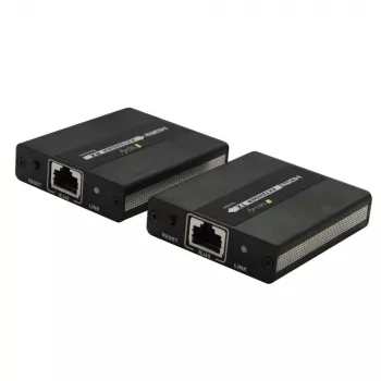 Techly IDATA EXT-E71 AV raidītājs un uztvērējs HDMI pagarinātājs pa Ethernet, melns