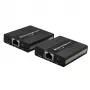 Techly IDATA EXT-E71 AV raidītājs un uztvērējs HDMI pagarinātājs pa Ethernet, melns