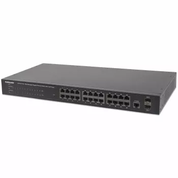 Intellinet 24-Port Gigabit Ethernet PoE+ pārvaldāms slēdzis 560559