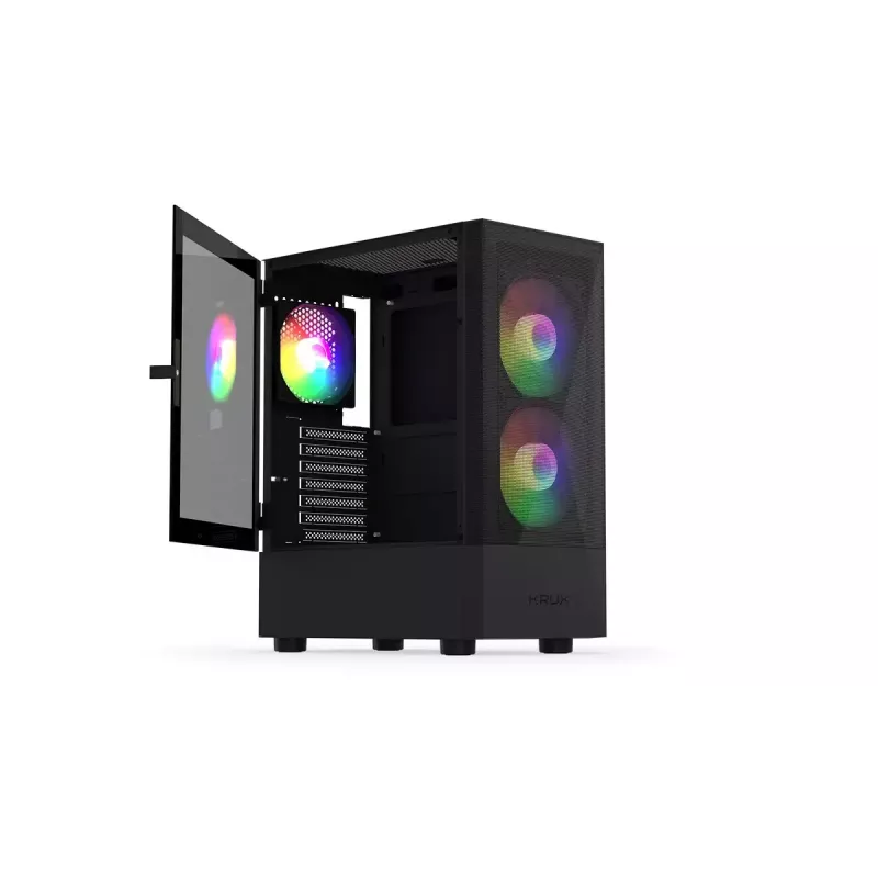 KRUX Vako KRX0132 RGB datora kaste, melna